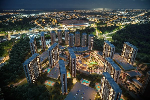 Projeto de bairro planejado na Região Metropolitana de Recife integra condomínios