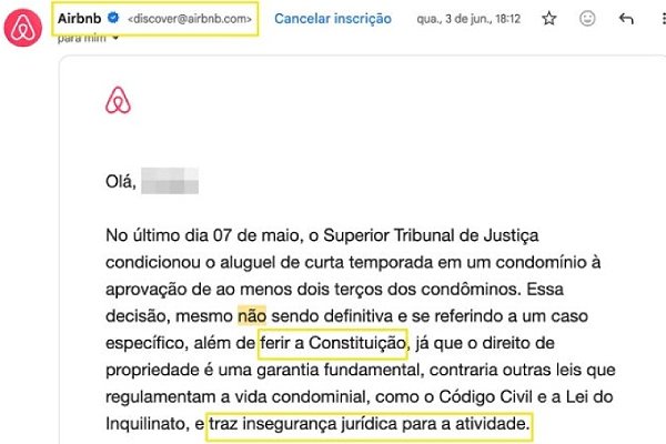 Contra decisão do STJ, Airbnb atua em lobby para impor-se às assembleias de condomínios